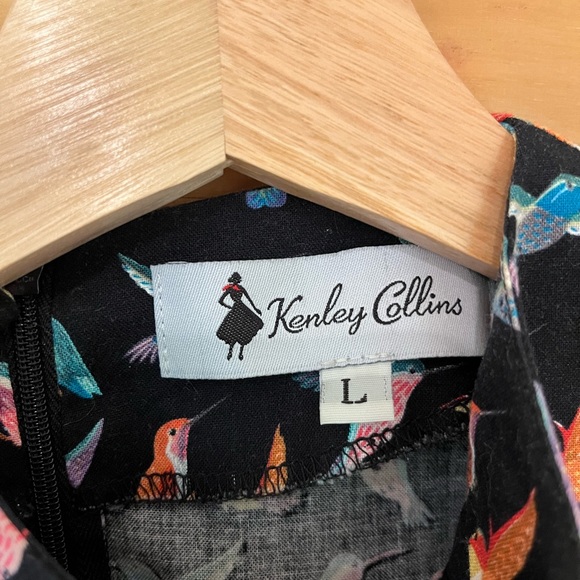 Kenley Collins (Project Runway) hummingbird print mini dress! Size Large. - Picture 3 of 3